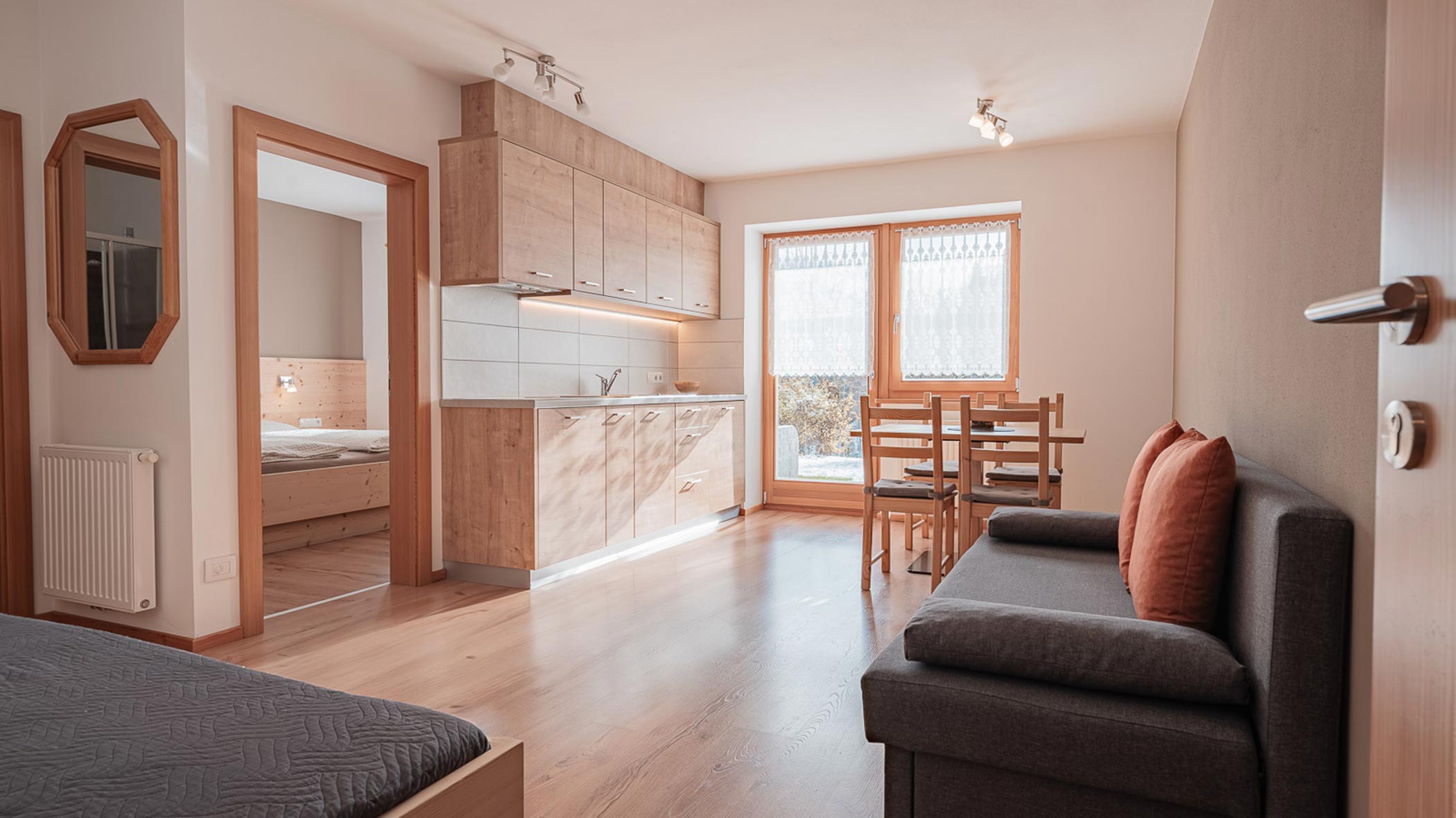 Ferienwohnungen - Wohnzimmer - Innenaufnahme - Lüch da Morgnun