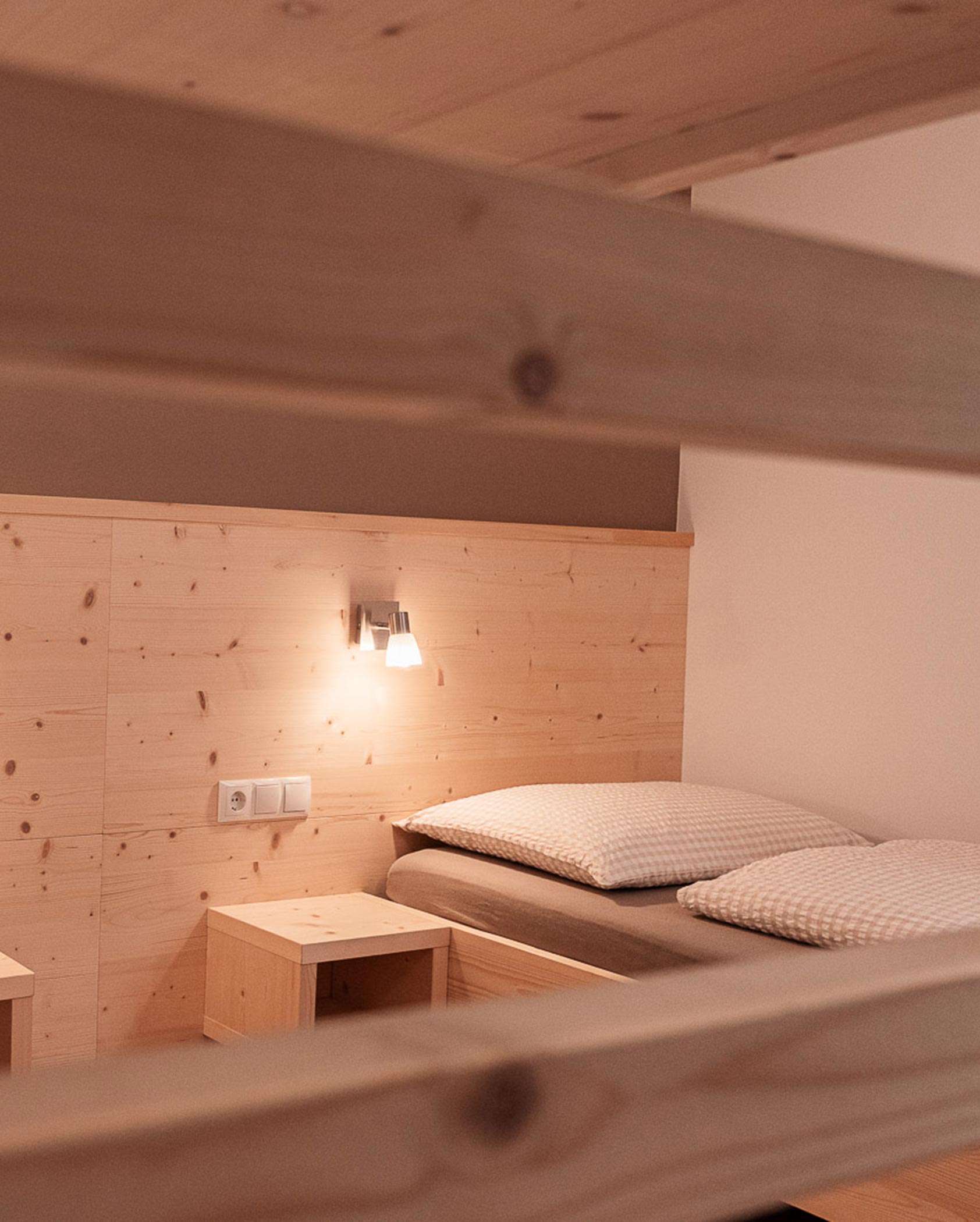 Detailaufnahme Einzelbett - Lüch da Morgnun